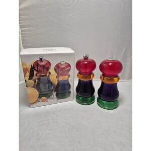 💥 Olde Thompson Sunset Pepper Mill and Salt Shaker Set Colorful 5" A4